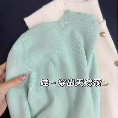 现货韩系蝴蝶结毛针织衫