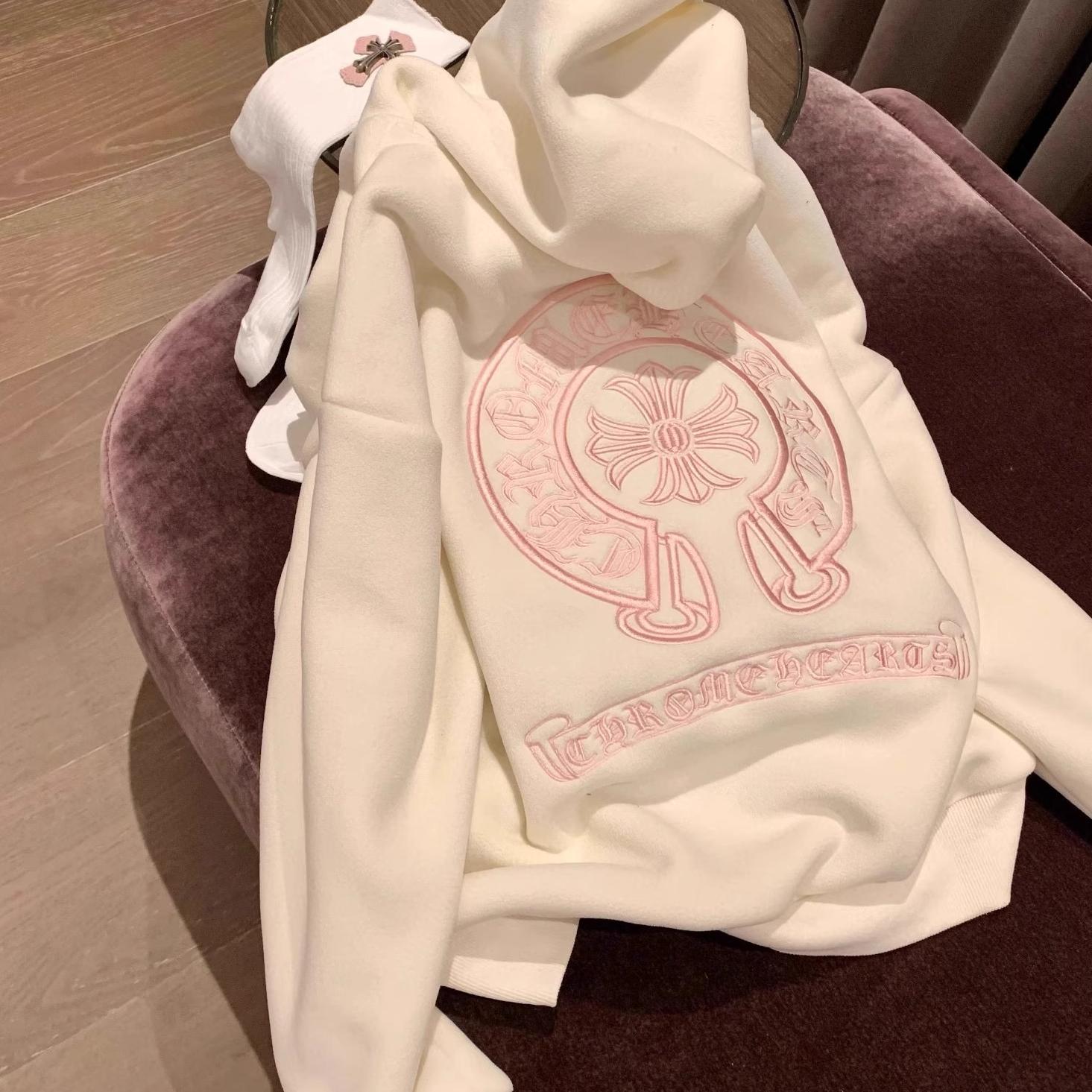 美式复古刺绣连帽卫衣韩版宽松