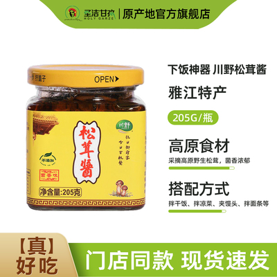 寻真之地·丁真推荐 川野松茸酱拌饭蘑菇下饭菜调料辣椒酱香菇酱