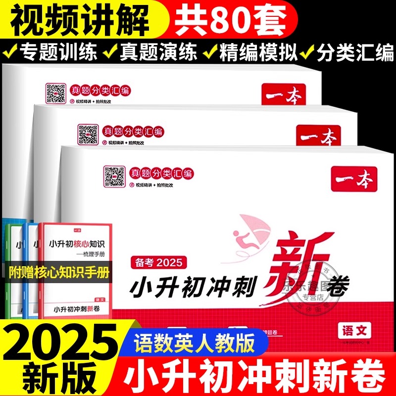 2025新版一本小升初冲刺新卷语文数学英语名校冲刺期中期末六年级毕业升学总复习专项训练小学知识考点大集结模拟测试冲刺真题卷