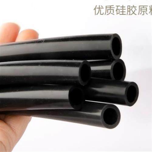黑色工业硅胶管软管耐高温硅橡胶管无毒环保1/2/2.5/3/4/5/6/7/8