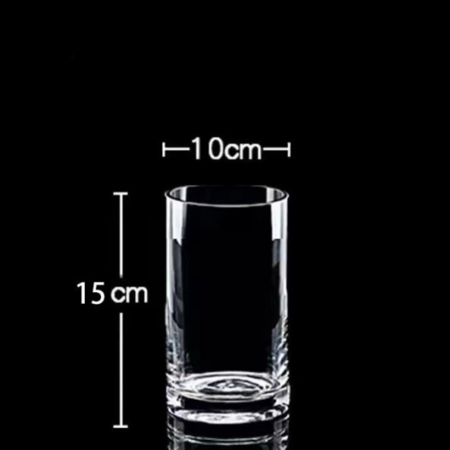玻璃富贵竹ins摆件器水培直筒简约花瓶插花装饰花店客厅大号
