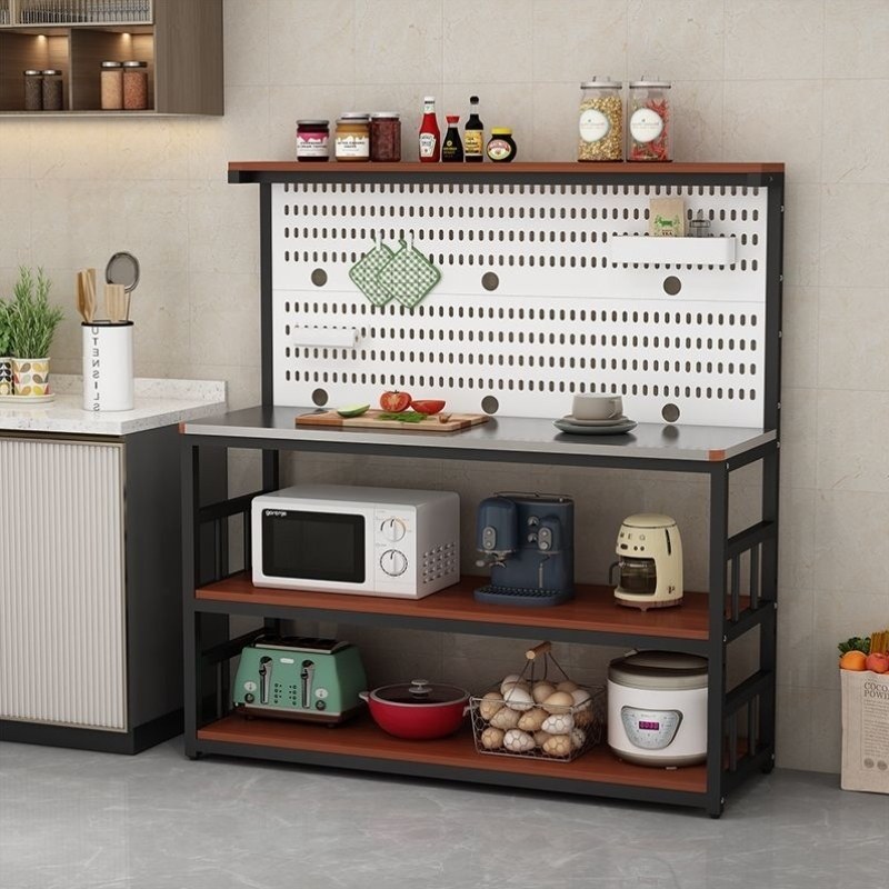 一体落地置物柜微波炉靠墙柜橱柜餐边置物架柜子烤箱多层厨房碗柜,厨房/烹饪用具,碗架,淘宝优惠券,粉丝福利购,淘宝优惠卷