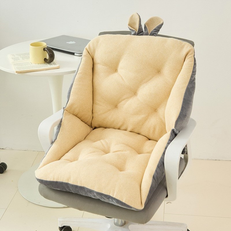 办公室靠垫靠背通用椅子一体学生宿舍电脑坐垫卡座一体式四季护腰