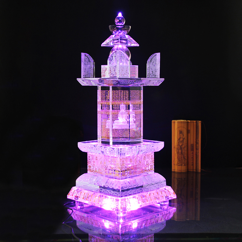 洛馨缘水晶舍利塔大号装舍利子塔