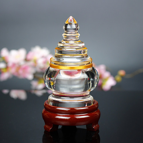 洛馨缘水晶舍利塔透明密封菩提塔