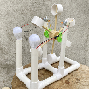 科技水能发电模型水动力发电演示水利发电原理演示手工制作玩教具