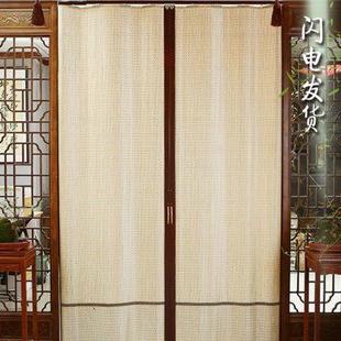 饰竹窗帘日式 竹帘推拉门隔断简易移门装 遮光遮阳竹帘子门帘中国风