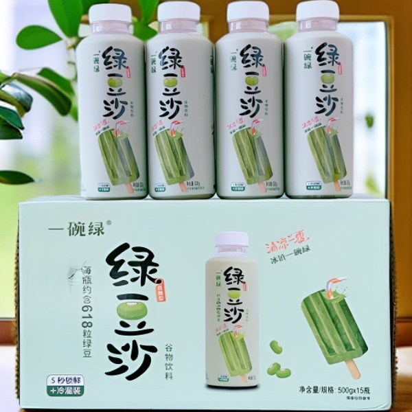 绿豆沙饮料500g*15瓶整箱装