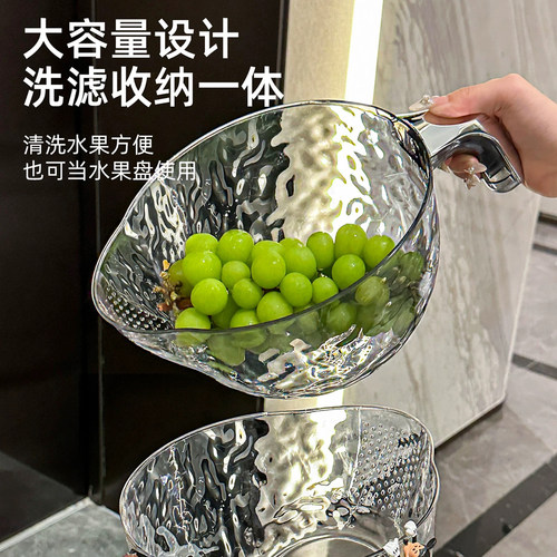 厨房淘米神器洗米筛淘米盆沥水篮子家用新款多功能淘菜洗水果盆子