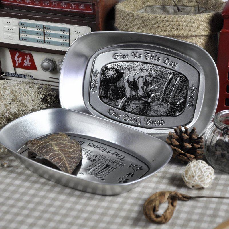 马口铁铁皮复古零食餐具水果盘盘创意美式盘钥匙糖果露营托盘小食,餐饮具,果盆/果盘/果篮,淘宝优惠券,粉丝福利购,淘宝优惠卷