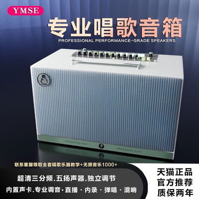 雅米塞尔蓝牙音箱户外大功率无线充电音响唱歌弹唱直播内录吉他