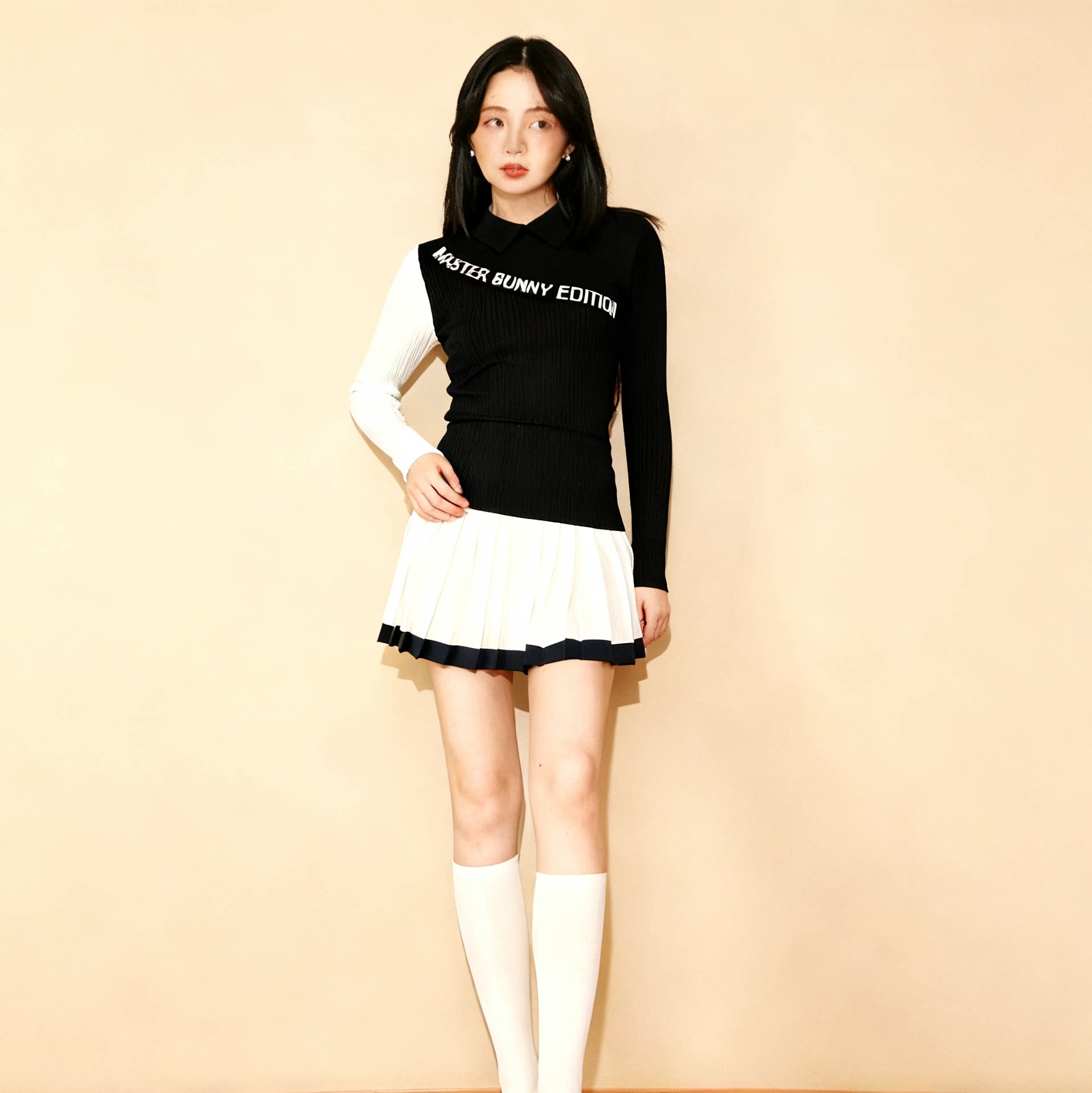 高尔夫新款女秋冬款韩版高尔夫长袖女修身显瘦弹力高尔夫上衣golf