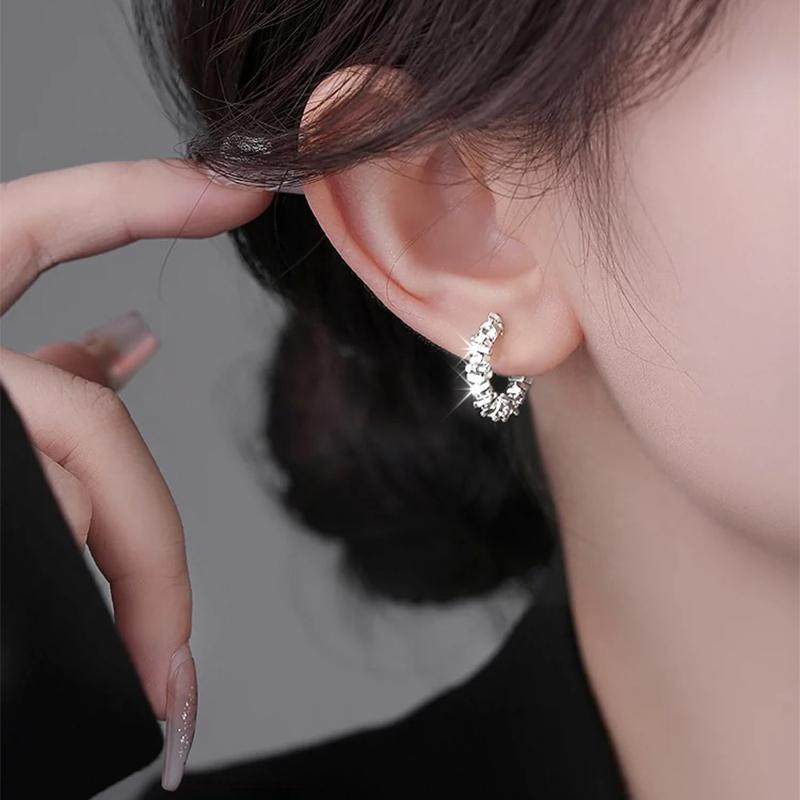 925银针碎银子耳环女小众设计高级感耳钉202年4新款爆款轻奢耳饰,饰品/流行首饰/时尚饰品新,耳钉,淘宝优惠券,粉丝福利购,淘宝优惠卷