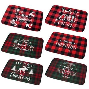 Flannel Mat Outdoor Carpet Xmas Merry Decoration Christmas