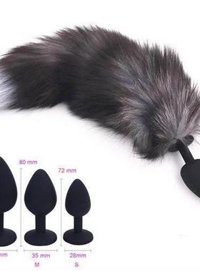 Silicone Anal Plug Sexy Tail Fox Tail Butt Plug Anal Sex Toy