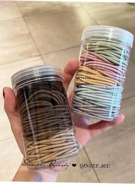 Hair rope rubber band female high elasticity black hair tie