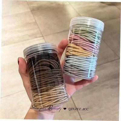 Hair rope rubber band female high elasticity black hair tie