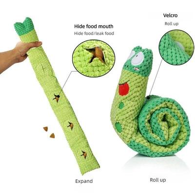 Dog Puzzle Feeder Interactive Toy Indestructible Plush Sound