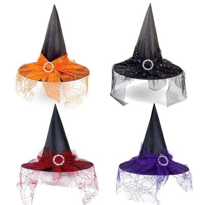 Witch Hat Halloween Hat Decoration Props for Adults Children