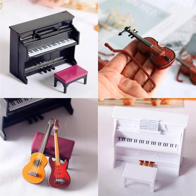 Miniature items Mini Instrument Piano Accordion Guitar 2 Dol