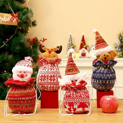 Christmas Eve Apple Bag Childre gift candy bag Wrap gift box