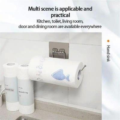 Hanging Toilet Paper Holder Kitchen Stand Paper Rack Wall
