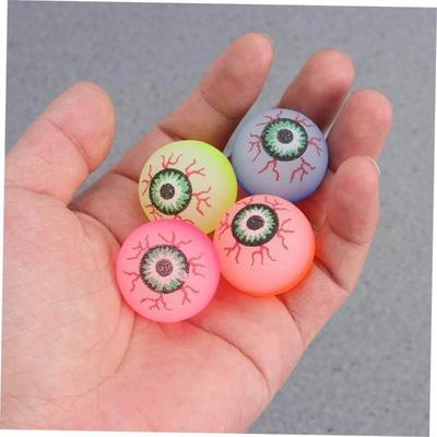 24pcs Bouncing Balls Halloween Eyeball Toys Bouncy Ball game