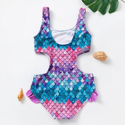 Girls Swimwear 2~14Years Children Swimsuit One Piece Girls S