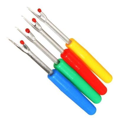 4pcs plastic handle craft thread cutter seam ripper stitch u