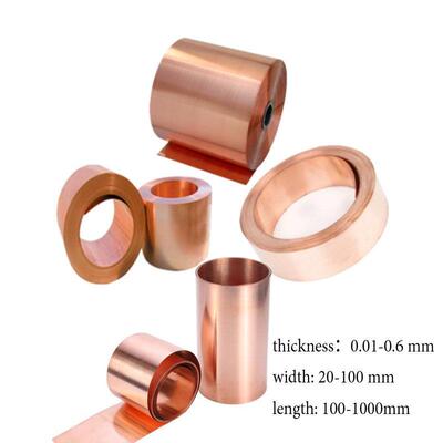 1PC 99.9% Pure Copper Metal Sheet Foil Plate Thickness 0.01-