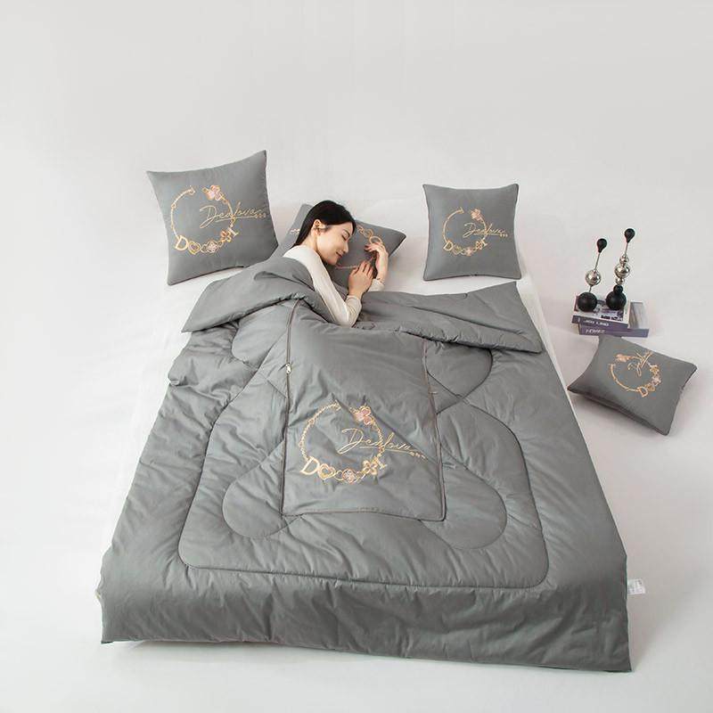 汽车纯棉抱枕被子两用靠垫背办公室午睡大豆纤维空调被二一全棉,居家布艺,抱枕被,淘宝优惠券,粉丝福利购,淘宝优惠卷