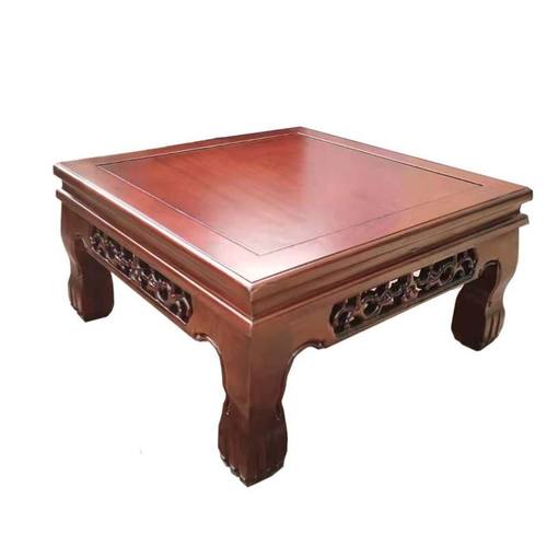 榻榻米茶几矮桌子客厅地桌中式床上学习桌实木炕桌农村家用吃饭