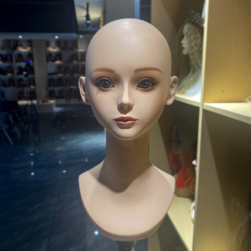 假发头模道具帽子架假人头饰品陈列展示架项链架人太模特头可插针