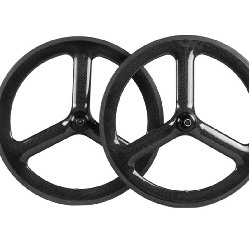 451碳纤维三刀轮406碟刹三刀轮349圈刹三刀轮20寸22寸碳轮组折叠