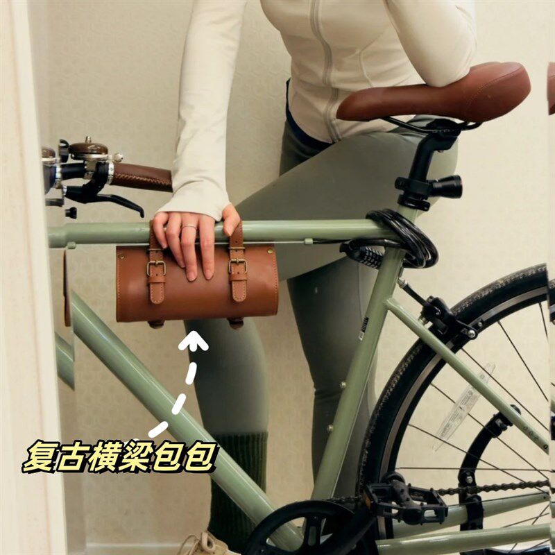 复古自行车单车通用横梁车把包装饰配件车头包车前包鞍座包挂包