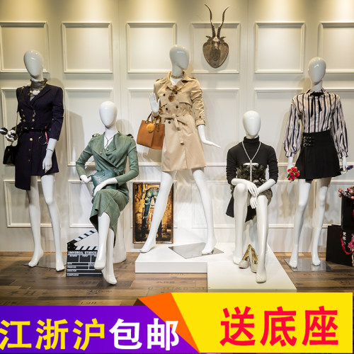 高档模特道具女全身服装店女装橱窗内衣模特人体假人偶婚纱模特架