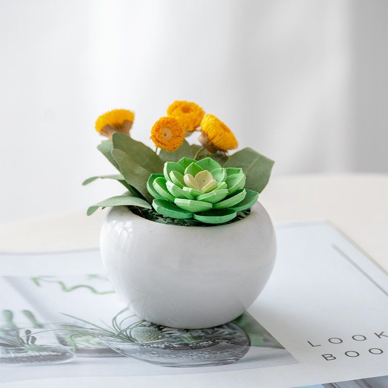 创意衍纸盆栽材料包 3D立体多肉花束 手工diy套装 绿植摆件成品,文具电教/文化用品/商务用品,折纸/手工纸/衍纸,淘宝优惠券,粉丝福利购,淘宝优惠卷