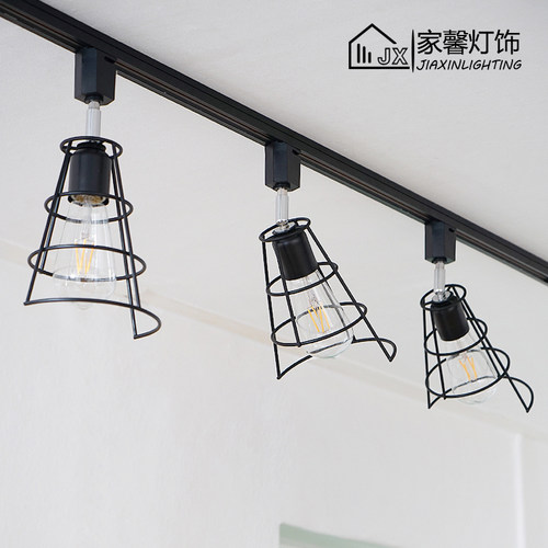 後现代简约创意客厅灯导轨吸顶灯饭厅厨房leMd轨道灯家用超 亮灯