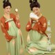 孕妇照服装 新款 影楼摄影孕妈艺术照复古唐宫夜宴汉服W孕妇写真衣