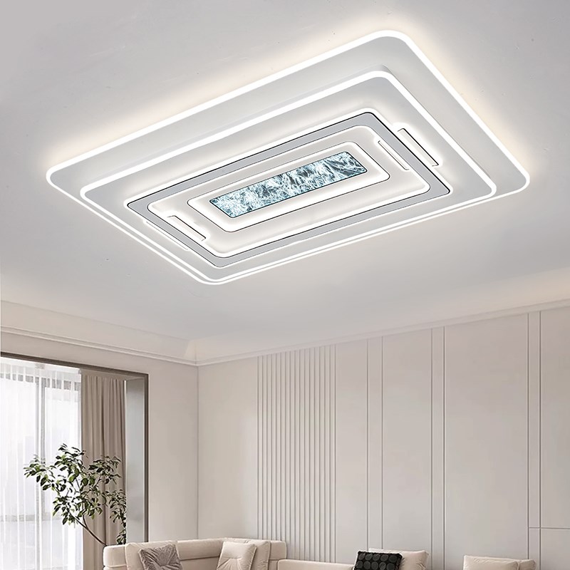 2024新款客厅灯LED长方形高端大气现代遥控轻奢办公智能吸顶主灯