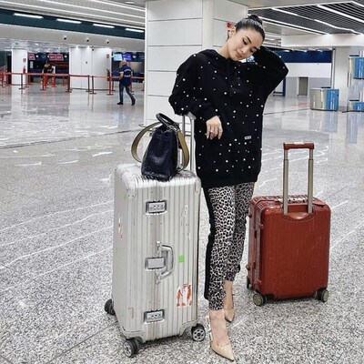 运动版超大加厚拉杆箱50寸铝框行李箱万向轮30密码箱男女22旅行箱