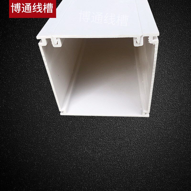 100*100塑料合金PVC电线电缆桥架加厚耐用三通弯头图片