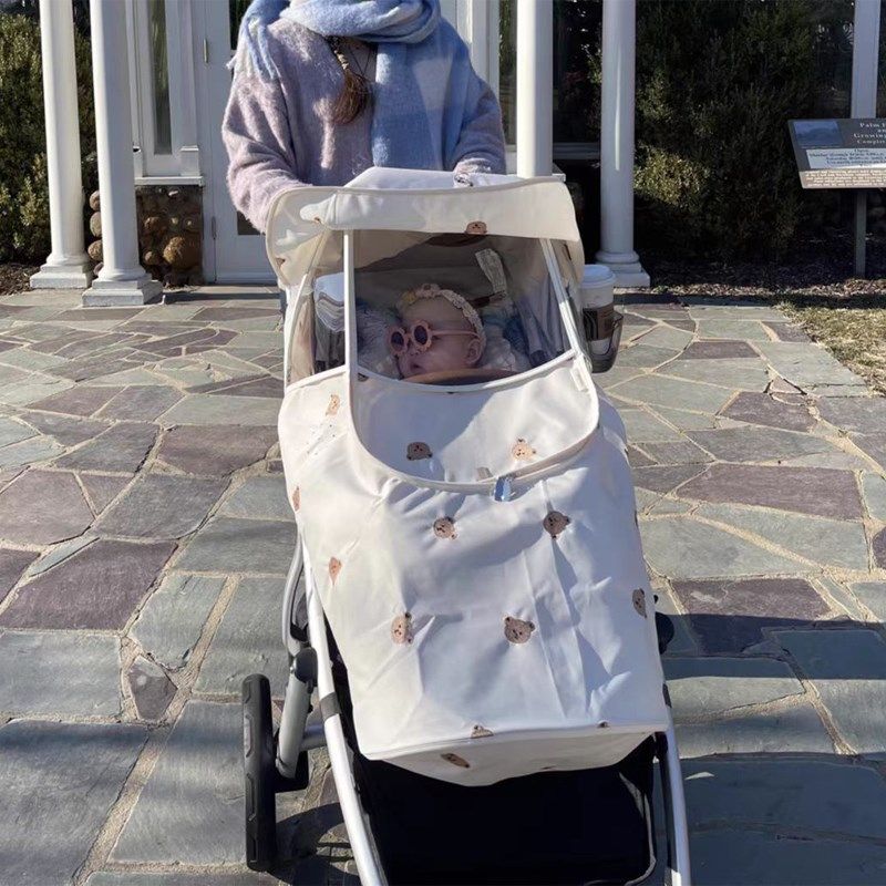 韩系婴儿车儿童手推车雨罩防护雨衣宝宝冬天外出防水挡风保暖罩,婴童用品,推车雨罩,淘宝优惠券,粉丝福利购,淘宝优惠卷