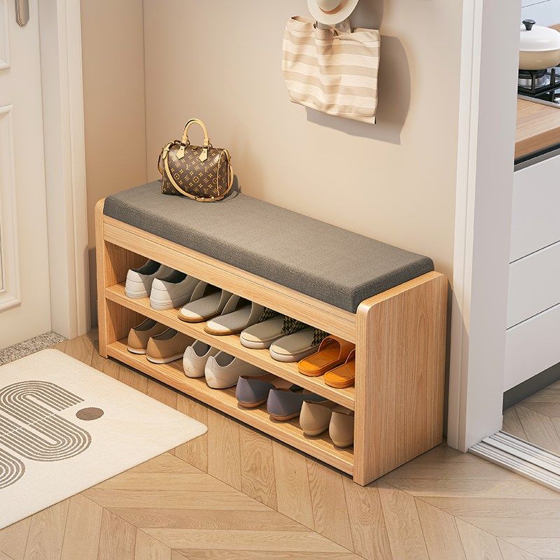 入户换鞋凳门口家用鞋柜坐凳一体实木进门长条穿鞋凳极窄可坐鞋架