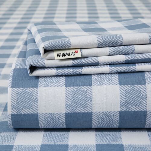 A类母婴级山东加厚老粗布凉席床单纯棉100全棉单件三件套2025新款