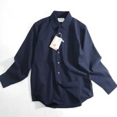 透气休闲衬衣男装 泡泡纱工艺 宽松寸衣外套 衬衫 男士 春秋薄款 长袖