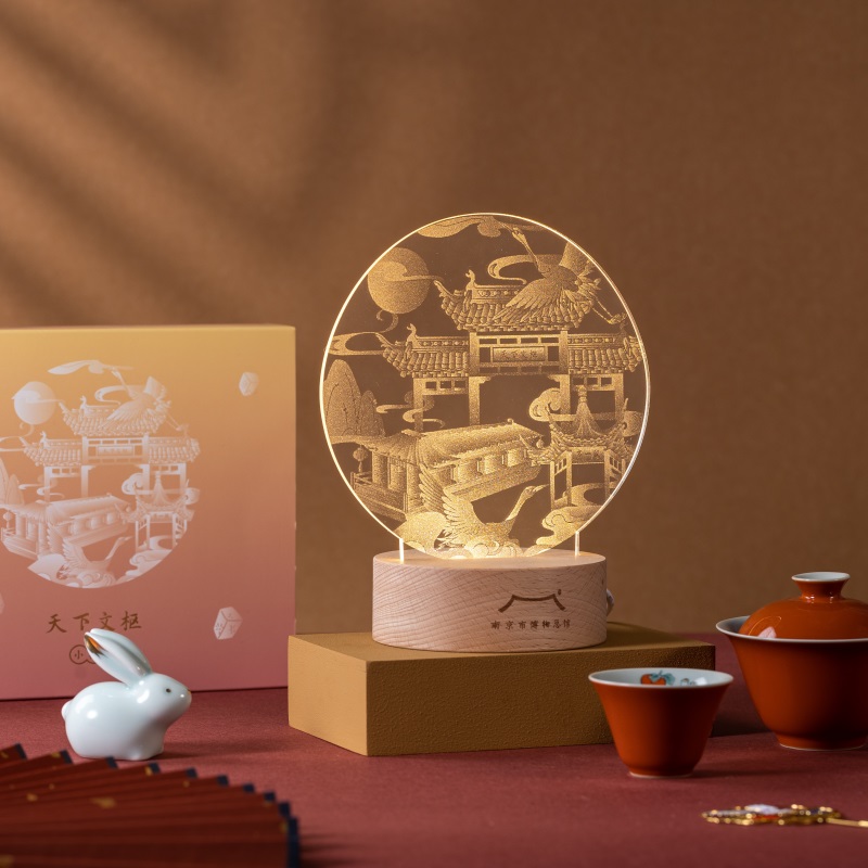 南京博物馆文创夫子庙天下文枢小夜灯卧室氛围灯生日礼物伴手礼