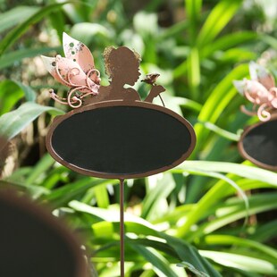 美式花园创意多肉天使植物标记牌装饰H花盆插件摆件庭院园艺微景