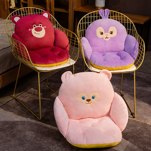 可爱女生坐垫屁垫宿舍椅子靠背靠垫一体I办公室久坐座椅垫学生垫